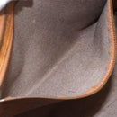 MCM Vicetos Logogram Shoulder Bag PVC Leather Brown Gold Auth 172151-21