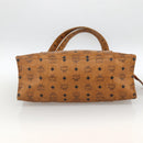 MCM Vicetos Logogram Shoulder Bag PVC Leather Brown Gold Auth 172151-5