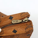 MCM Vicetos Logogram Shoulder Bag PVC Leather Brown Gold Auth 172152-14