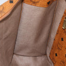 MCM Vicetos Logogram Shoulder Bag PVC Leather Brown Gold Auth 172152-19