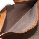 MCM Vicetos Logogram Shoulder Bag PVC Leather Brown Gold Auth 172152-21