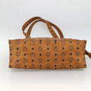 MCM Vicetos Logogram Shoulder Bag PVC Leather Brown Gold Auth 172152-9