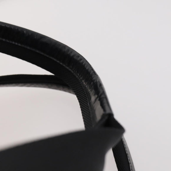 PRADA Boston Bag Nylon 2-Wege Schwarz Silber Auth 172154
