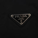 PRADA Boston Bag Nylon 2-Wege Schwarz Silber Auth 172154-19