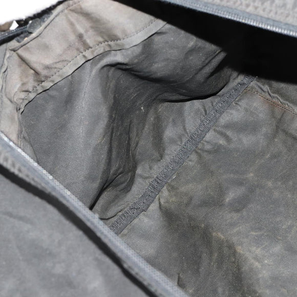 PRADA Boston Bag Nylon 2-Wege Schwarz Silber Auth 172154