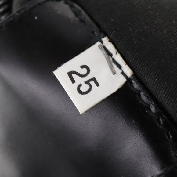 PRADA Boston Bag Nylon 2-Wege Schwarz Silber Auth 172154