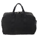 PRADA Boston Bag Nylon 2-Wege Schwarz Silber Auth 172154-2