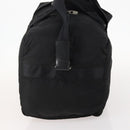 PRADA Boston Bag Nylon 2-Wege Schwarz Silber Auth 172154-3
