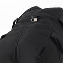 PRADA Boston Bag Nylon 2-Wege Schwarz Silber Auth 172154-6
