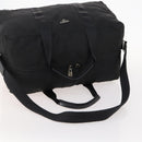 PRADA Boston Bag Nylon 2-Wege Schwarz Silber Auth 172154-7
