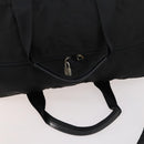 PRADA Boston Bag Nylon 2-Wege Schwarz Silber Auth 172154-8