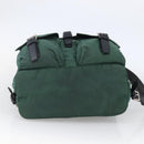 PRADA Backpack Nylon Green Silver Auth 172160-5