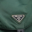 PRADA Backpack Nylon Green Silver Auth 172160-21