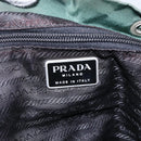 PRADA Backpack Nylon Green Silver Auth 172160-22