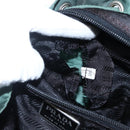 PRADA Backpack Nylon Green Silver Auth 172160-11