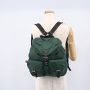 PRADA Backpack Nylon Green Silver Auth 172160-28