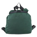 PRADA Backpack Nylon Green Silver Auth 172160-2