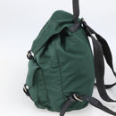 PRADA Backpack Nylon Green Silver Auth 172160-4