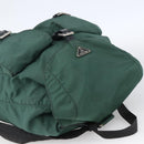 PRADA Backpack Nylon Green Silver Auth 172160-6