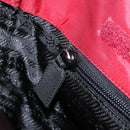 PRADA Hand Bag Nylon Red Silver Auth 172162-20