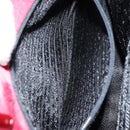 PRADA Hand Bag Nylon Red Silver Auth 172162-21