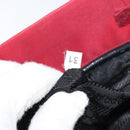 PRADA Hand Bag Nylon Red Silver Auth 172162-12