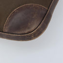 PRADA Shoulder Bag Canvas Brown Gold Auth 172166-13