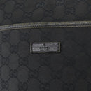 GUCCI GG Canvas Shoulder Bag Black Silver 122793 Auth 172167-14