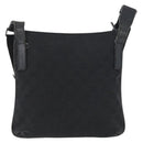 GUCCI GG Canvas Shoulder Bag Black Silver 122793 Auth 172167-3