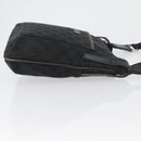 GUCCI GG Canvas Shoulder Bag Black Silver 122793 Auth 172167-4