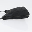 GUCCI GG Canvas Shoulder Bag Black Silver 122793 Auth 172167-5