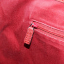 GUCCI GG Canvas Hand Bag Red Silver 113017 Auth 172168-20
