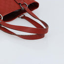 GUCCI GG Canvas Hand Bag Red Silver 113017 Auth 172168-7