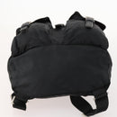 PRADA Rucksack Nylon Silber Schwarz Auth 172169-5