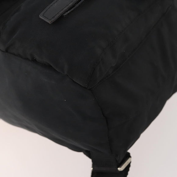 PRADA Rucksack Nylon Silber Schwarz Auth 172169