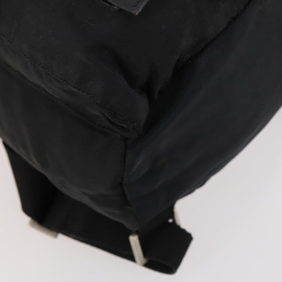 PRADA Rucksack Nylon Silber Schwarz Auth 172169