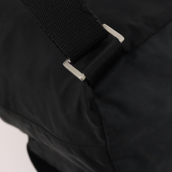 PRADA Rucksack Nylon Silber Schwarz Auth 172169