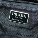 PRADA Rucksack Nylon Silber Schwarz Auth 172169-24