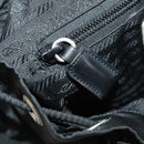 PRADA Rucksack Nylon Silber Schwarz Auth 172169-25