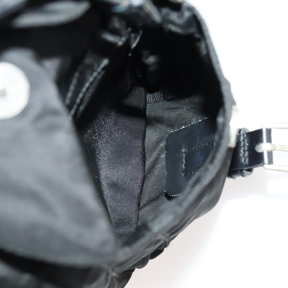 PRADA Rucksack Nylon Silber Schwarz Auth 172169