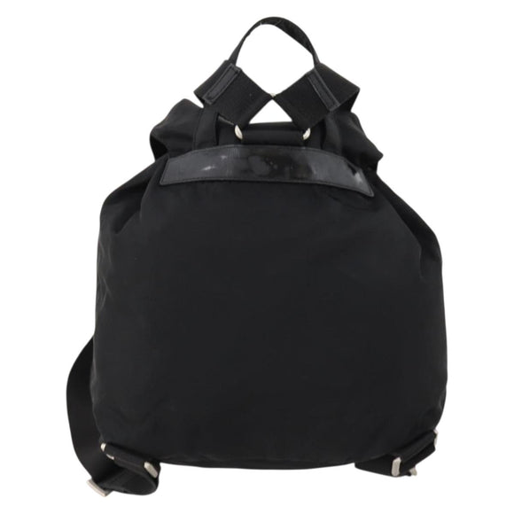 PRADA Rucksack Nylon Silber Schwarz Auth 172169
