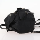 PRADA Rucksack Nylon Silber Schwarz Auth 172169-4