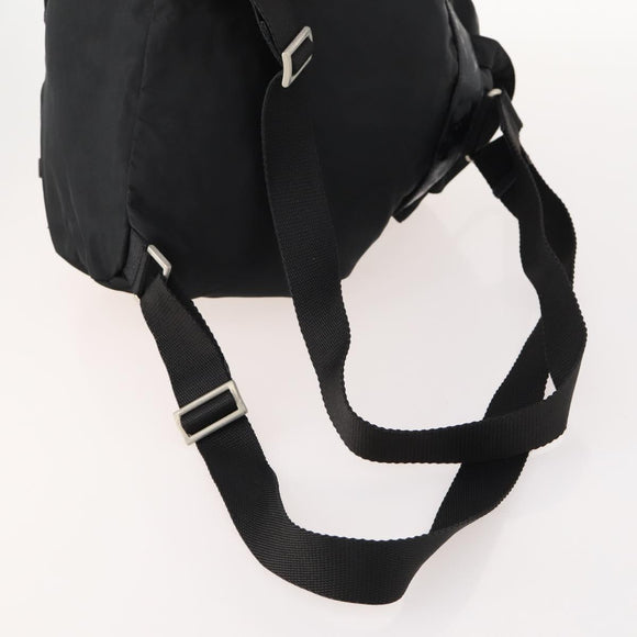 PRADA Rucksack Nylon Silber Schwarz Auth 172169
