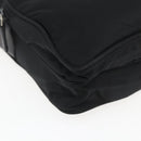 PRADA Schoudertas Nylon Zilver Zwart Auth 172170-16