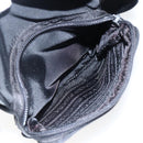 PRADA Schoudertas Nylon Zilver Zwart Auth 172170-25