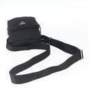 PRADA Schoudertas Nylon Zilver Zwart Auth 172170-7