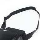 PRADA Schoudertas Nylon Zilver Zwart Auth 172170-14