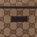 GUCCI GG Canvas Shoulder Bag Beige Silver 122793 Auth 172173-17