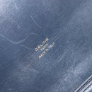 CELINE C Sulky Shoulder Bag Canvas Navy Gold Auth 172177-10