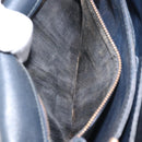 CELINE C Sulky Shoulder Bag Canvas Navy Gold Auth 172177-12
